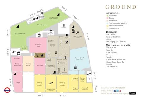 harrods department store map.